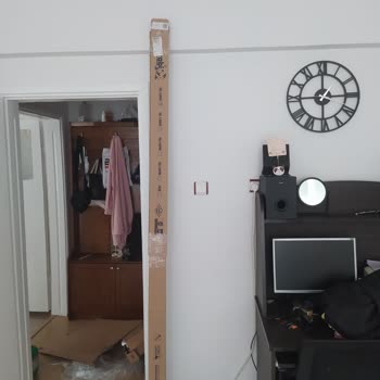 Rabi Mobilya Kırık Parça İle Gelen 6 Kapaklı Beyaz Dolap