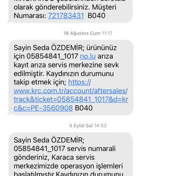Emsan Servise Gönderilen Ürünü Geri Göndermiyor