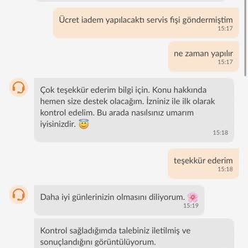 Emsan Servise Gönderilen Ürünü Geri Göndermiyor