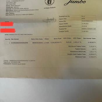 Jumbo Kusurlu Ürün Ve Çözümsüzlük Sorunu