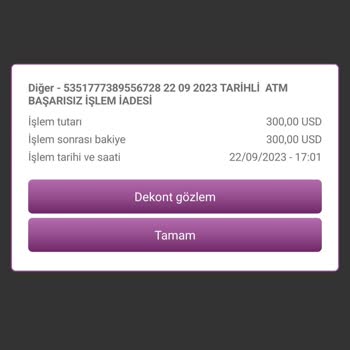 QNB Finansbank ATM Ve Enpara Müşteri Mağduriyeti