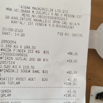 Tatbak Gıda Soğuk Baklavadan Çıkan Kömür