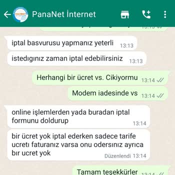 PanaNet Modem İadesi Kargo Ücreti