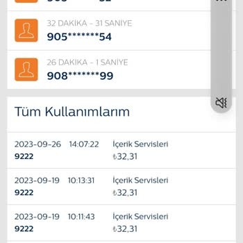 TeknosaCell 9222 İçerik Servisleri Fatura Bedeli