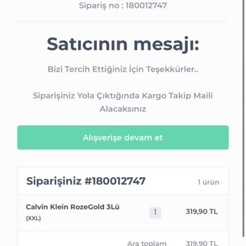 VogueBoxer Siparişimi Kargoya Vermediler Satıcı Cevap Vermiyor