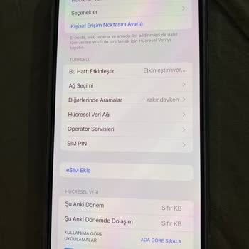 Turkcell E-Sim Servis Yok Hatası