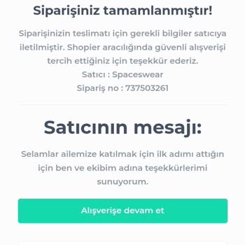 Spaceswear Ürün Değişimi