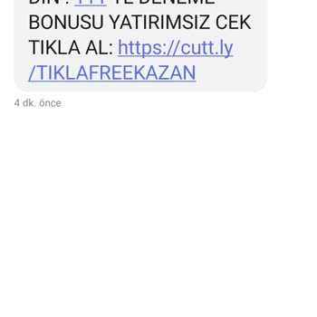 Vodafone +44lü Numara Gelen Bahis Mesajları