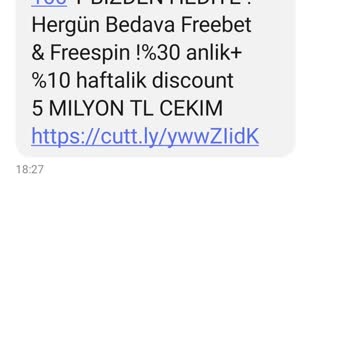 Vodafone +44lü Numara Gelen Bahis Mesajları