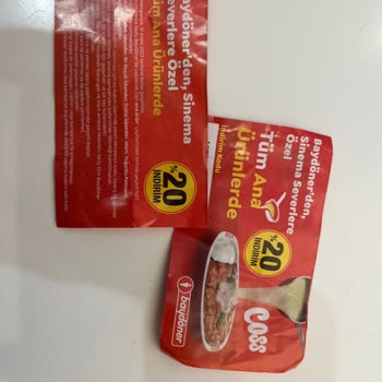 Baydöner İndirim Kuponunu Sistem Kabul Etmiyormuş