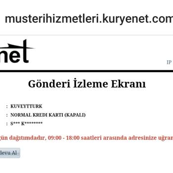 Kuryenet Kredi Kartımı Getirmiyor