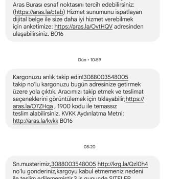 Aras Kargo Alıcı Gönderiyi Kabul Etmiyor Diyerek Gönderimi Getirmiyor