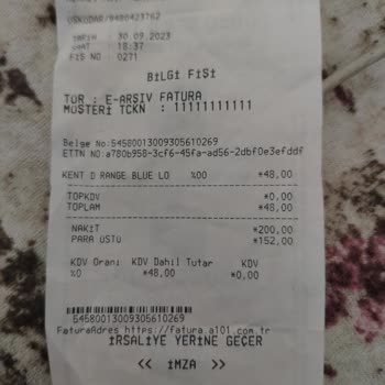 A101 Tekel Ürünü Aldım Değişme/İade Yapılmadı