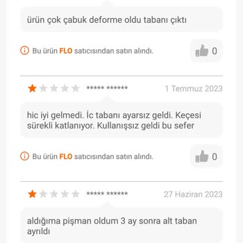 FLO Ayakkabı FLO Müşteri Memnuniyetsizliği
