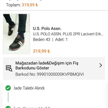 Us Polo Ayakkabısı 1ayda Değildi