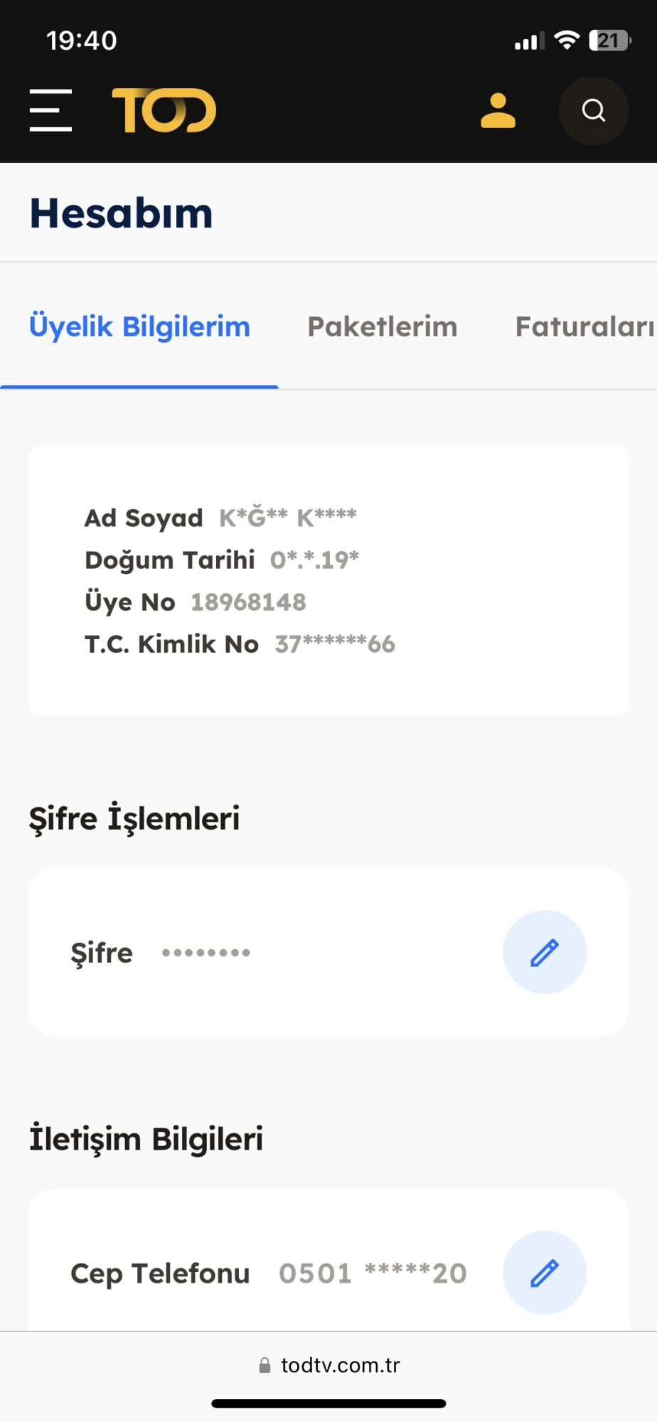 Tod TV LG TV 'den İzleme Hatası Şikayetvar