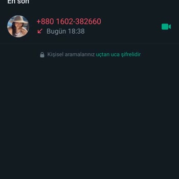 WhatsApp Şüpheli Numaradan Arama
