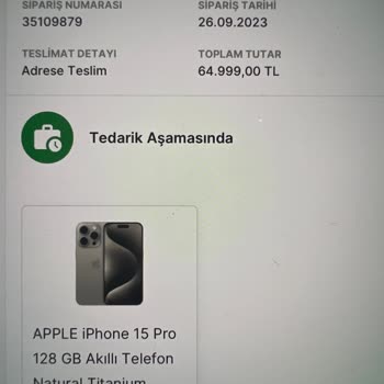 Media Markt 15 Pro Kargolanmadı!