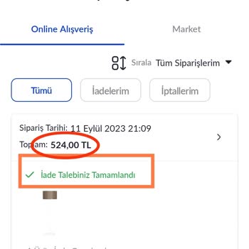 Pazarama Teslim Edilmeyen Ürün