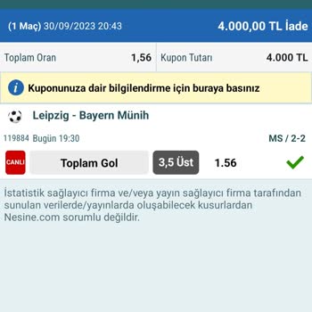 Nesine Oynadığım Maç Bitti Ama Bahis İptal Edildi