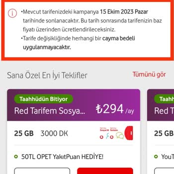 Vodafone Uygun Fiyatlı Uyumlu Tarifeler Sunmuyor