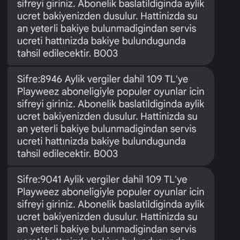 İznim Olmadan Playweez Aboneliği Yapılmış