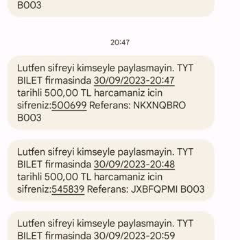 Sarissa Turizm TYT Bilet THY Yanıltması