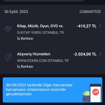 Exxen Kredi Katımdan Bilgim Dışında İşlem Yapılmıştır