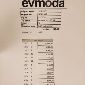 EvModa Eksik Ve Kırık Ürün