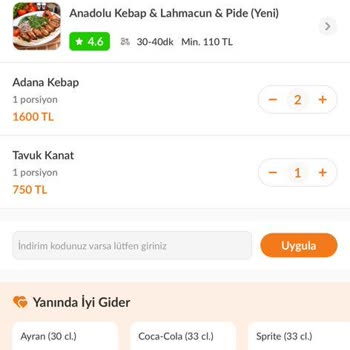 Trendyol Yemek Asılsız İndirim Yapıyor!