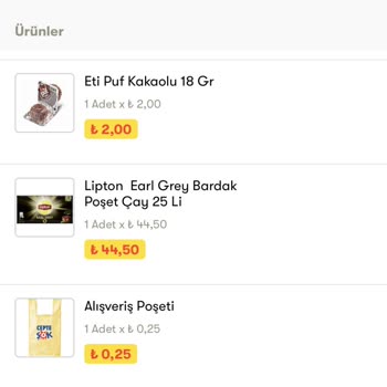 Şok Sanal Market Siparişimi Eksik Getirdi