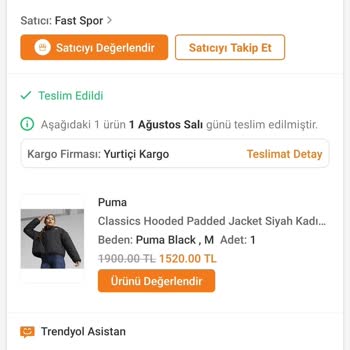 Yurtiçi Kargo Trendyol Ürün Teslim Sorunu