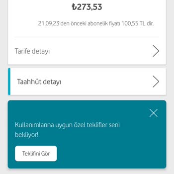 Vodafone Taahhütlü Faturaya, Taahhüt Süresi Bitmeden Zam Yapıldı!