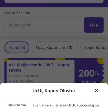 N11.com Uç Uç Puanı