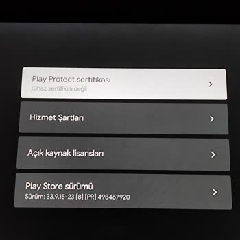 Onvo TV Sertifika Sorunu