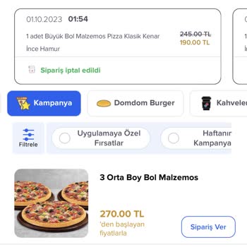 Domino's Pizza Siparişimi 3 Defa İptal Ettiler