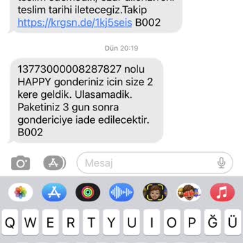 Kargomsende Dağıtıma Çıkmadan İade!