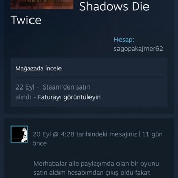 Steam Paramı Geri İstiyorum