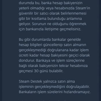 Steam Paramı Geri İstiyorum