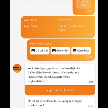 Horoz Lojistik Getirdikleri Ürün Kırık Çıktı