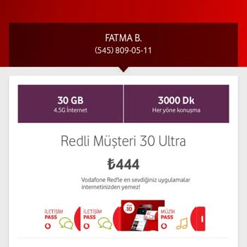 Vodafone Tarifelerin Ücretlerini Müşteriye Yanlış Aktarıyor