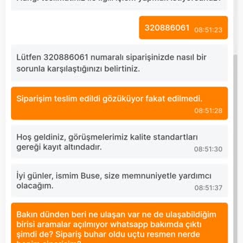 Migros Teslim Edilmeyen Sipariş