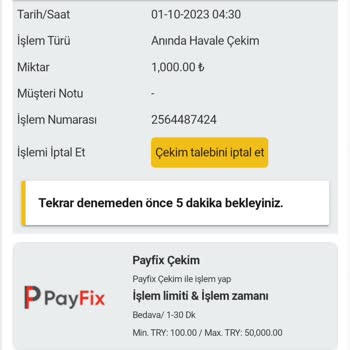 Betebet Çekim Onaylamıyor 7 Saat Oldu