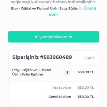 ily_butikk Eğitim Kalitesi Ve İçeriği Yetersiz - Ücret İadesi Talebi