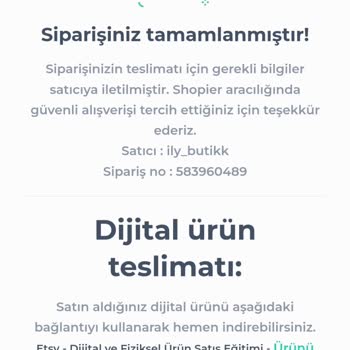 ily_butikk Eğitim Kalitesi Ve İçeriği Yetersiz - Ücret İadesi Talebi