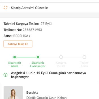 Bershka Teslim Edilmeyen Ürün