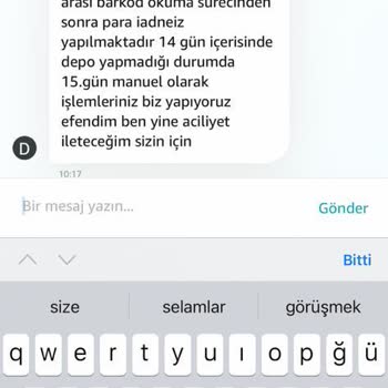 Amazon'un 2 Aydır Ürün Değişimi/Ücret İadesini Gerçekleştirmemesi