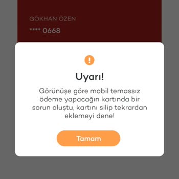 Tosla Mobil Temassız Ödeme Sorunu