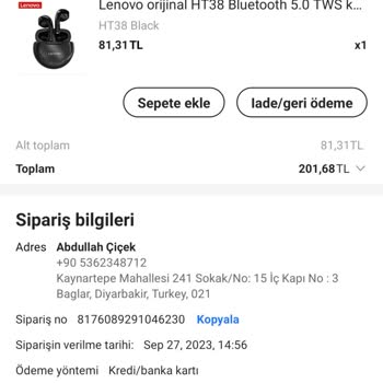 Aliexpress Teslimat Yanlışı Yardım