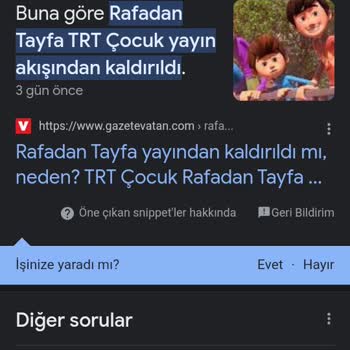 TRT Çocuk Rafadan Tayfanın Kaldırılması